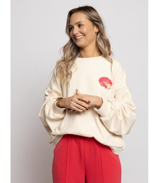 LXS Sweater Creamy backprint