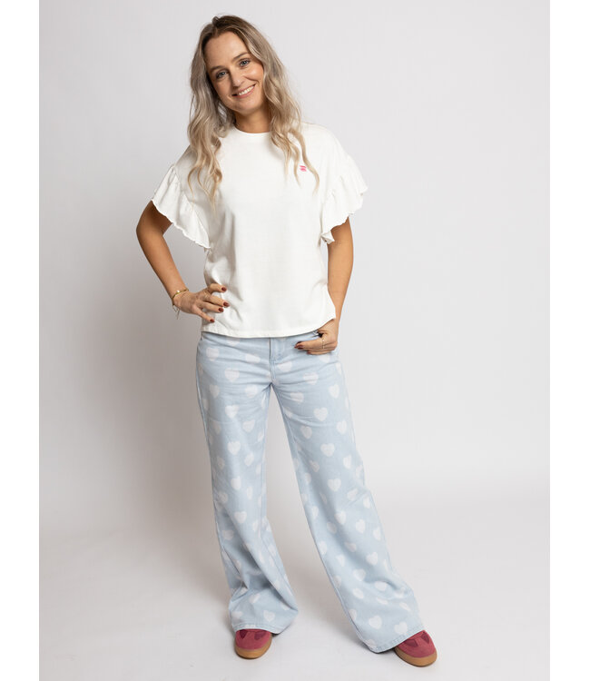 LXS Denim wide leg Hearts