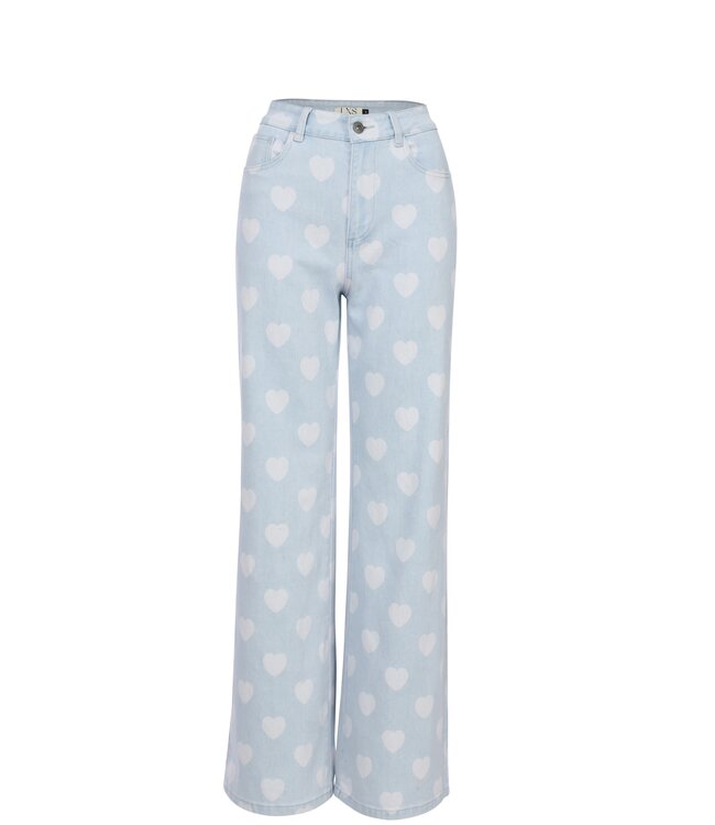 LXS Denim wide leg Hearts