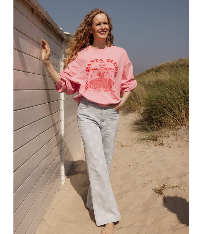 LXS Denim wide leg Hearts