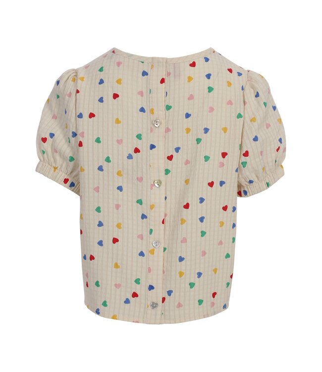 Blouse Offwhite Little Hearts
