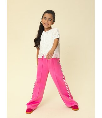 LOOXS Little Weiße Bluse mit Lochstickerei