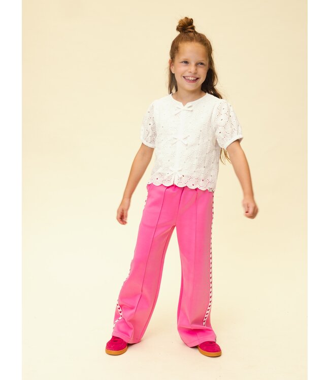 Blouse broderie Anglaise Wit