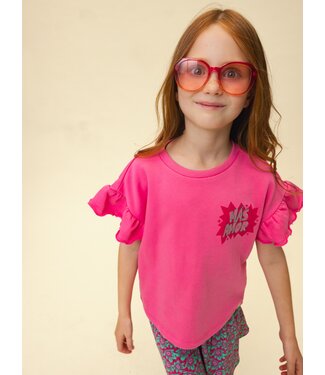 LOOXS Little Mouwloze sweater Bubblegum