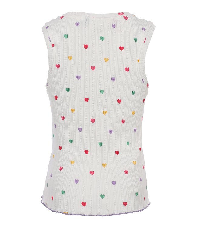 Tanktop White hearts