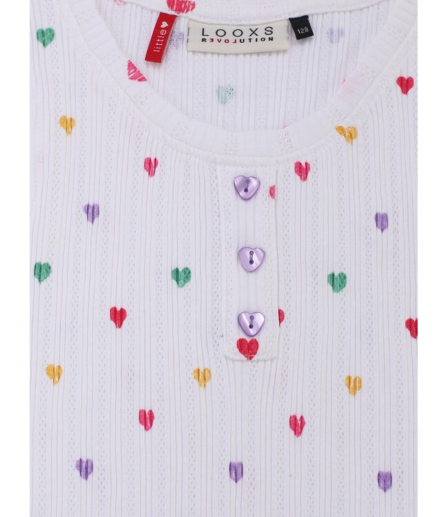 Tanktop White hearts