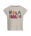 Weißes Cropped-T-Shirt „Hola Guapa“