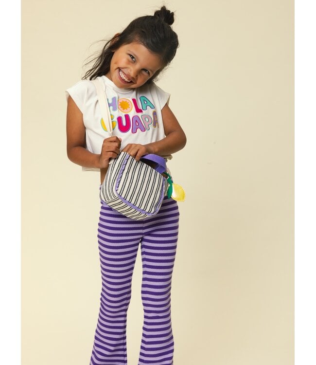 Cropped T-shirt Wit Hola Guapa