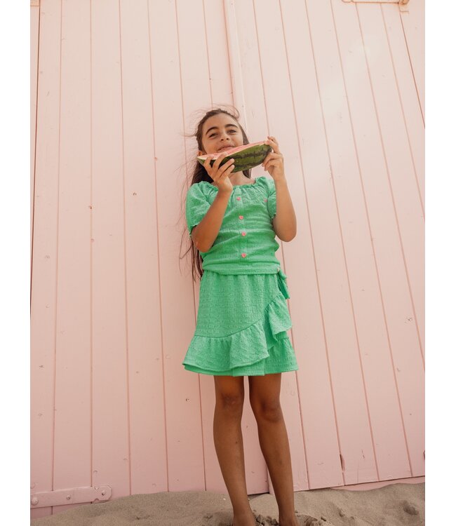 Wrap rokje Fris Groen