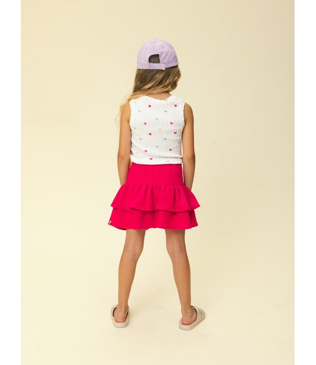 Stroken rokje Warm Pink