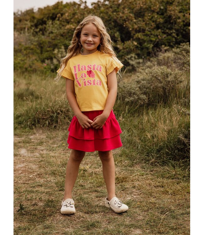 Warm Pink Frilly Skirt