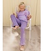 LOOXS Little Flared broekje Paars / Lila streep