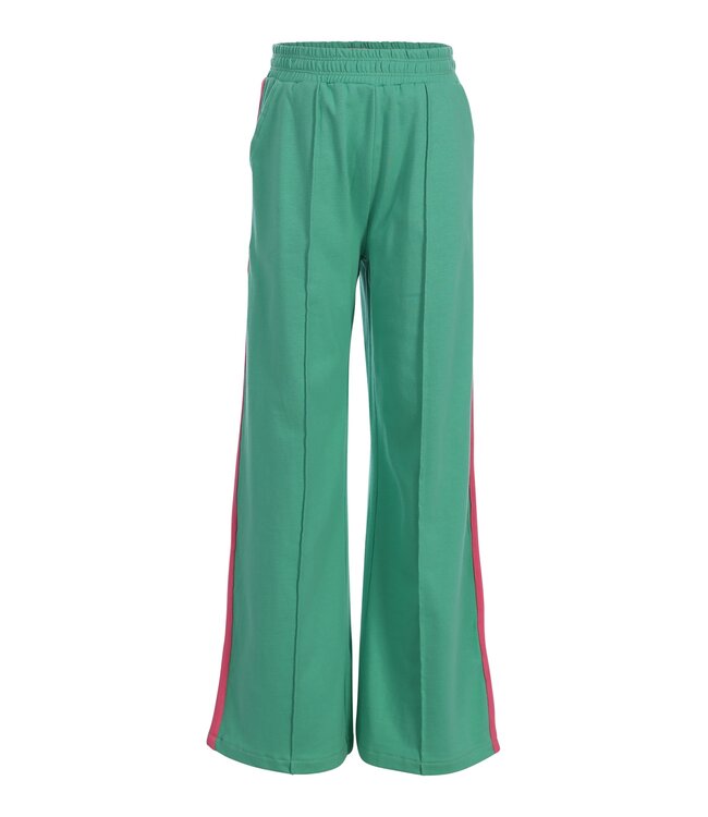 Wide leg sweat broekje Fris Groen