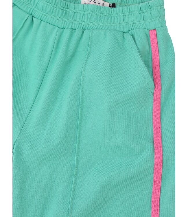 Wide leg sweat broekje Fris Groen