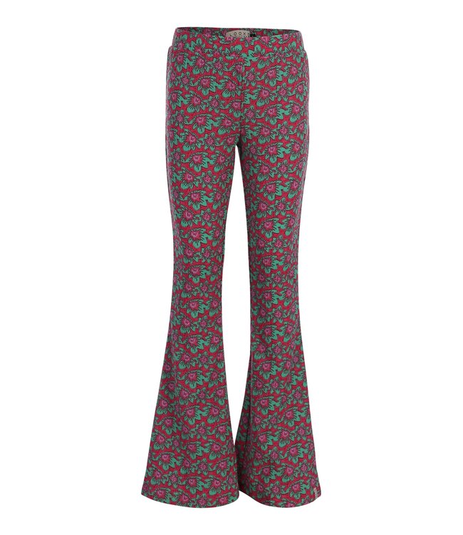 Flared krinkel broekje Bright Lotus