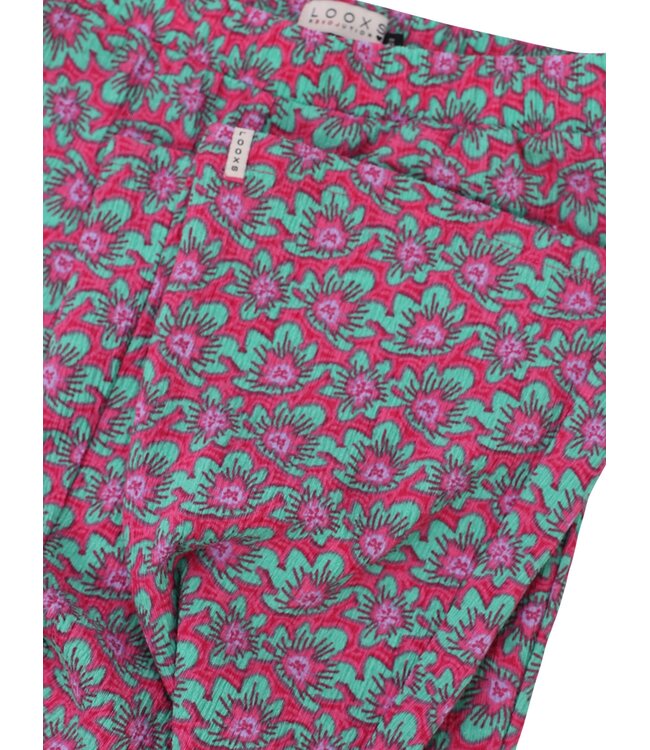 Flared crinkle pants Bright Lotus