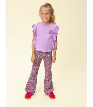 LOOXS Little Flared krinkel broekje Bright Lotus