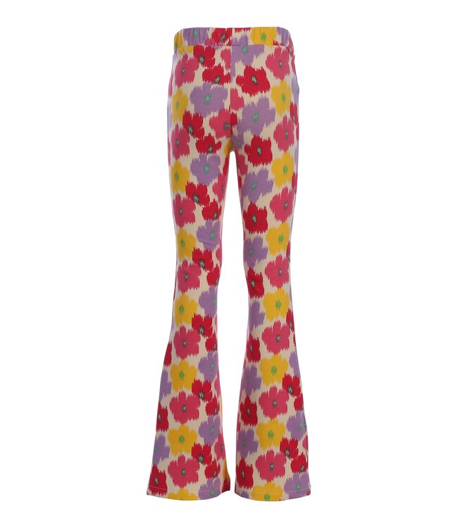 Flared sweat broekje Flower Festival