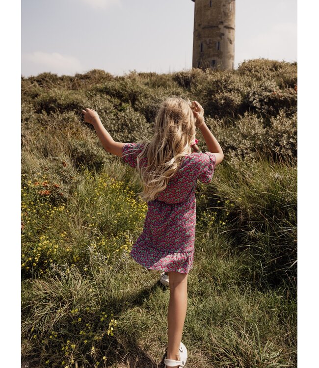 Summer Dress Bright Lotus Crinkle