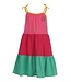 Zomerjurk Spaghetti bandjes Colorblocking