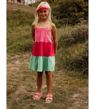 LOOXS Little Summer Dress Spaghetti Straps Color Blocking