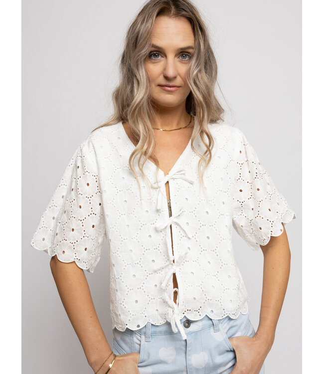 LXS Blouse broderie anglaise Wit