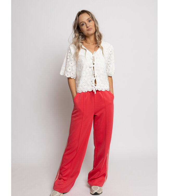 LXS White Blouse broderie anglaise