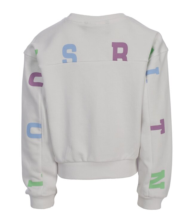 Sweater White back print