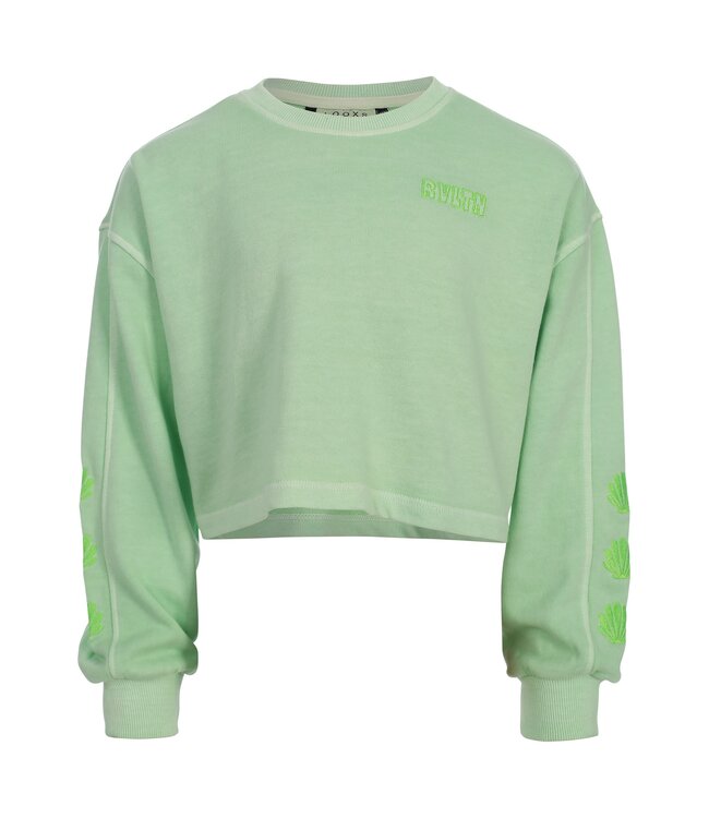 Sweater washed lime green