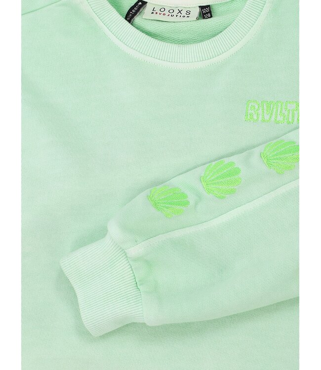 Sweater washed lime green