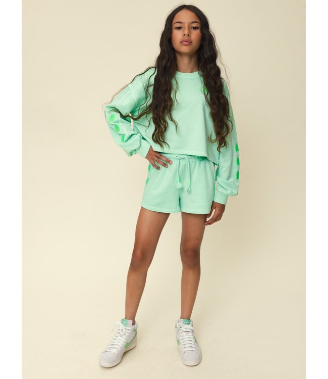 Sweater washed lime green