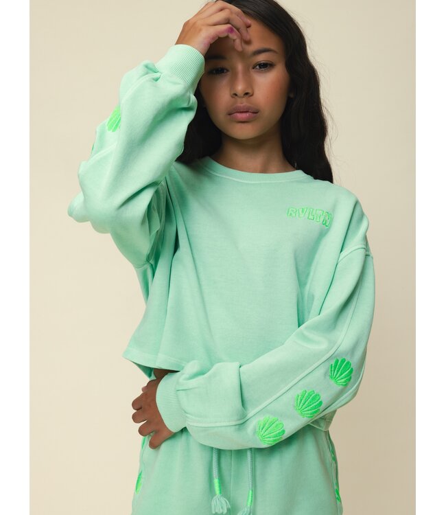 Sweater washed lime green