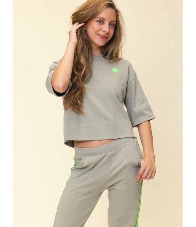 Grünes RVLTN Sweatshirt Heavy Jersey