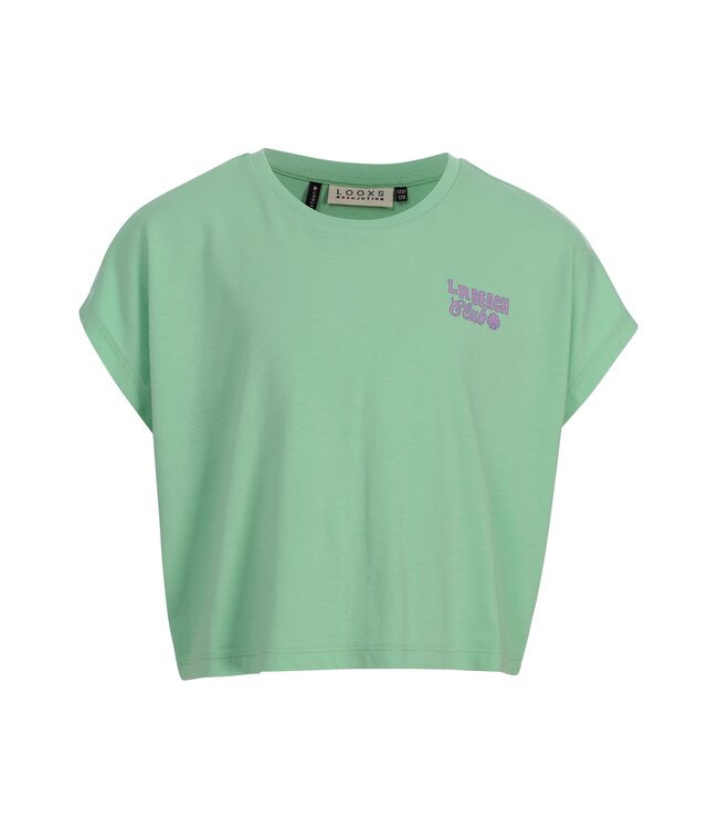 T-shirt Light Green Cotton / Modal