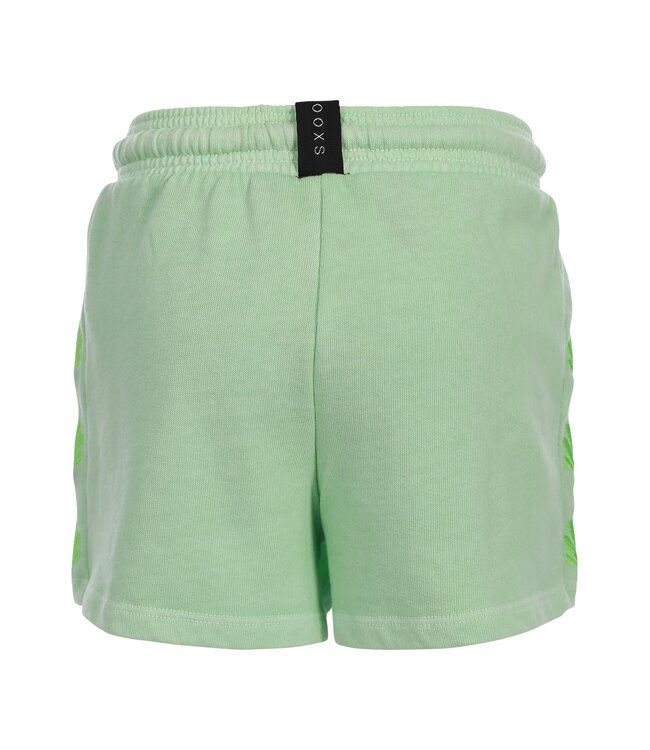 Sweat short washed lime groen