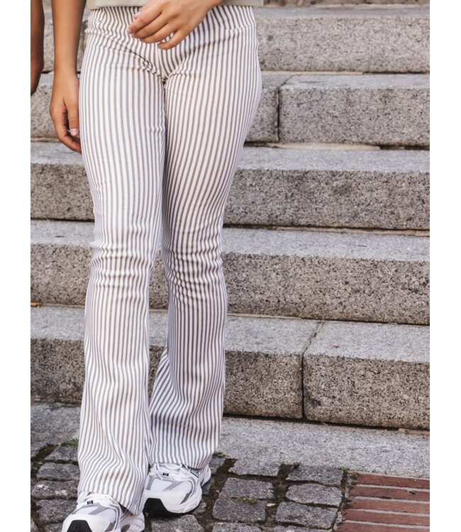 Sweat pants Flared stripe