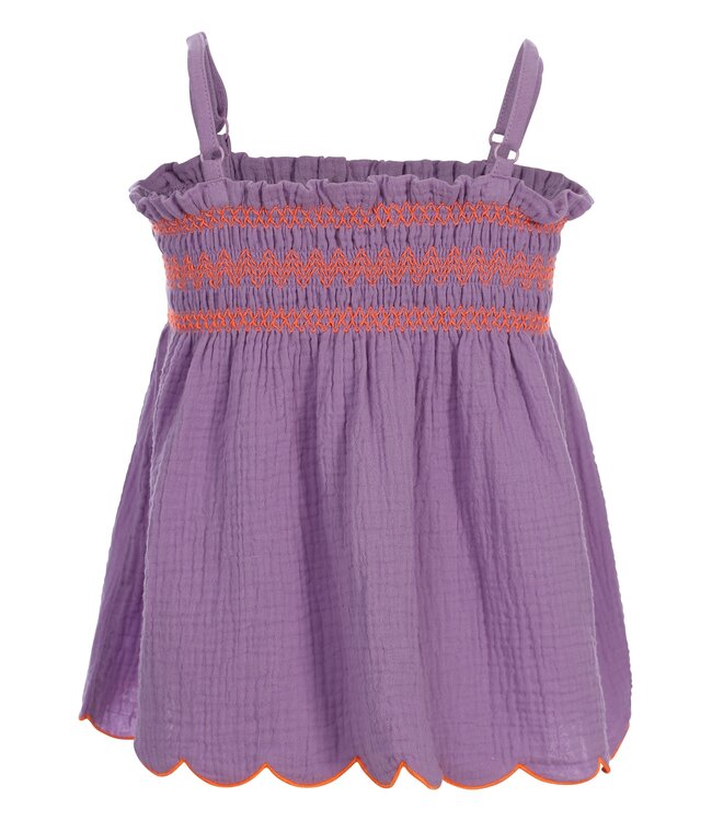 Baumwoll-Musselin-Top Lila