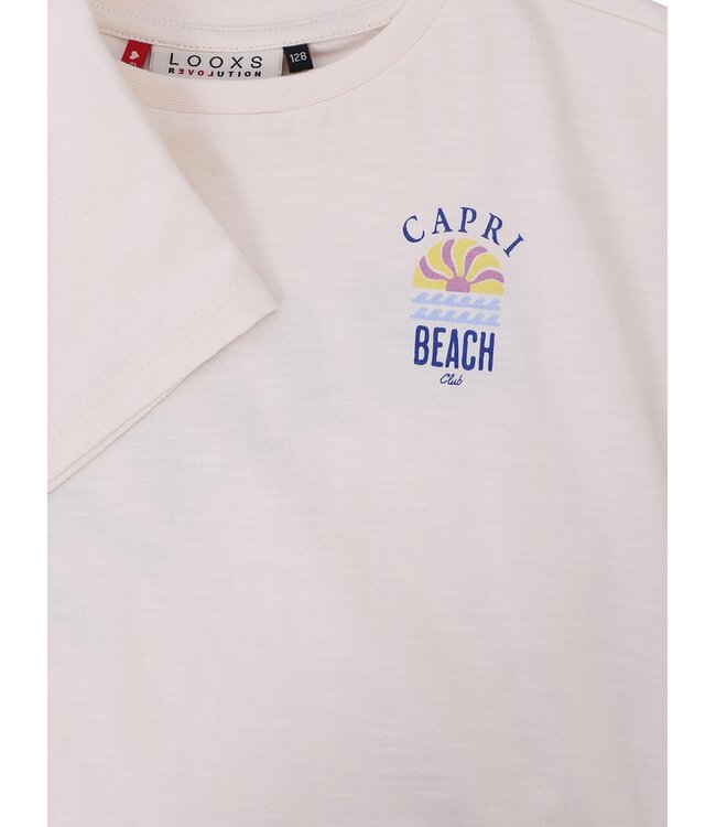 Weißes Cropped-T-Shirt Adriatico