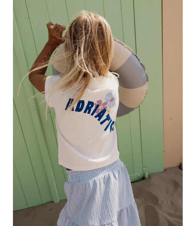 Weißes Cropped-T-Shirt Adriatico