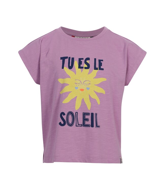 Cropped T-shirt Lila tu es le soleil