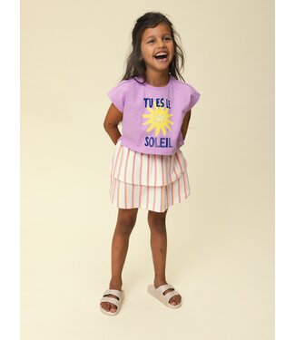 LOOXS Little Cropped T-shirt Lila tu es le soleil