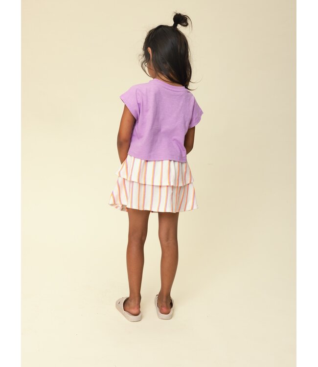 Summer Stripe Jersey Skirt