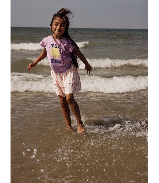 Sommerlicher Jersey Streifenrock