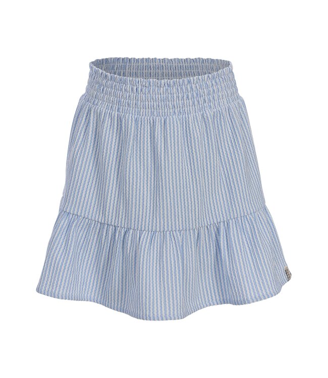 Seersucker Skirt Striped Blue / White