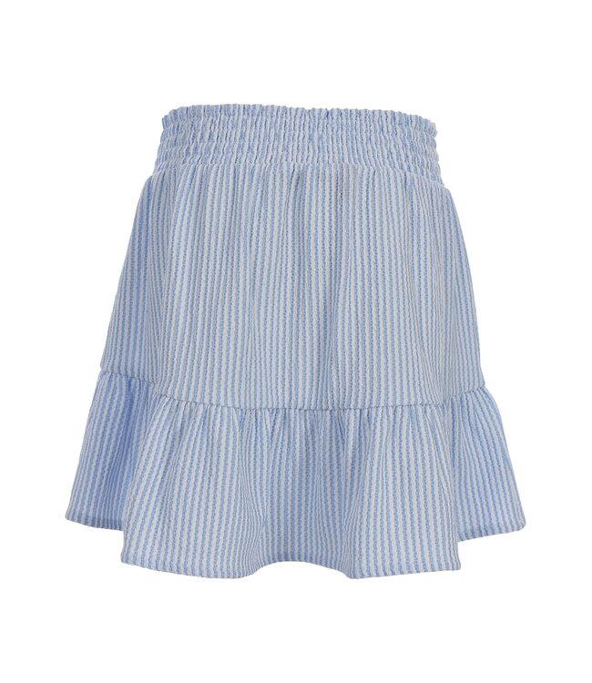 Seersucker Skirt Striped Blue / White