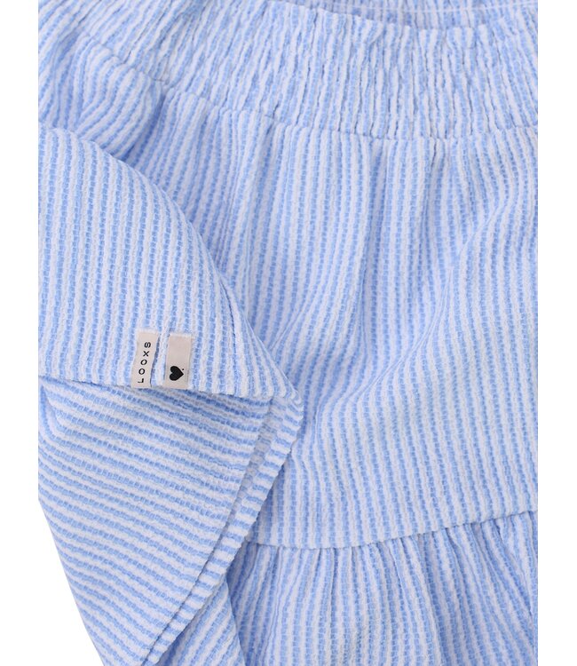 Seersucker Skirt Striped Blue / White