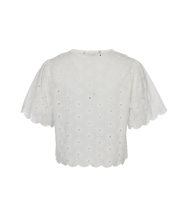 LXS White Blouse broderie anglaise
