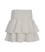 Jersey Skort Embroidered White