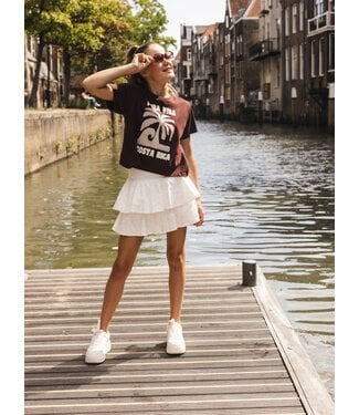 LOOXS 10sixteen Jersey Skort broderie Wit