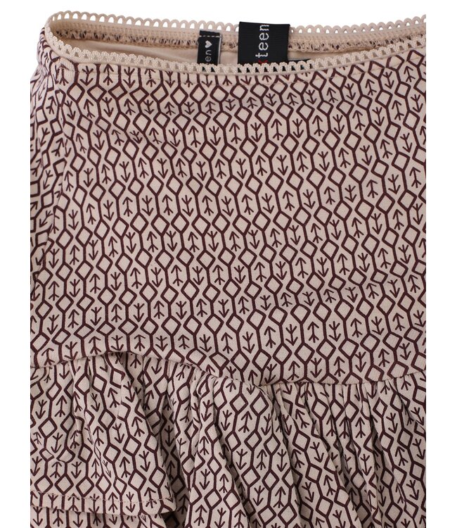 Skort Viscose jersey Bruin dessin
